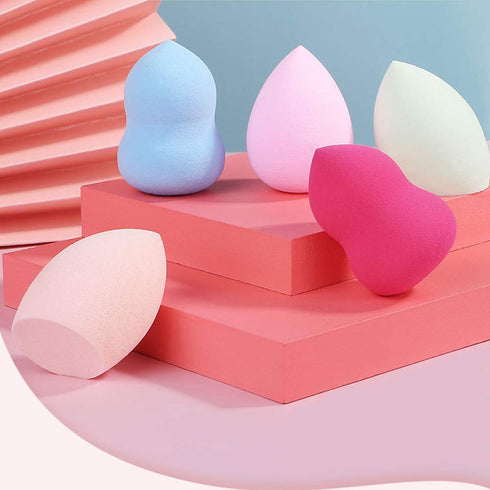 24pcs Makeup Sponge Blender Set - 21 Pcs Latex-Free Vegan Sponges with 3 Pcs Makeup Blender Holder, Beauty Cosmetic Foundation Blending Powder Puf...