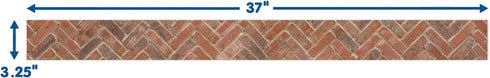 Eureka Curiosity Garden Brick Extra Wide Decorative Classroom and Bulletin Board Trim for Teachers, 3.25" Wide, 12 Strips for 37 Total Feet...