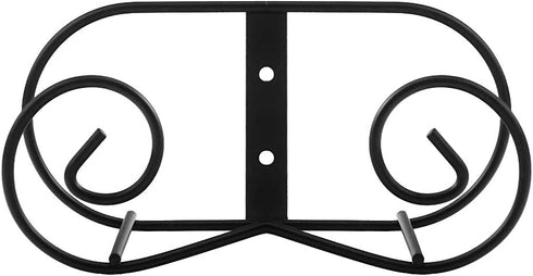 LIONWEI LIONWELI (2 Piece) Black Metal Wall Mount Display Easel Horizontal Plate Rack Plate Hanger Vertical Plate Stand Holders Picture Frame Stan...