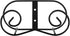 LIONWEI LIONWELI (2 Piece) Black Metal Wall Mount Display Easel Horizontal Plate Rack Plate Hanger Vertical Plate Stand Holders Picture Frame Stan...
