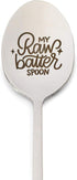 Engraved Stainless Steel Spoon with Gift Box, My Raw Batter Spoon (7.8 In)...