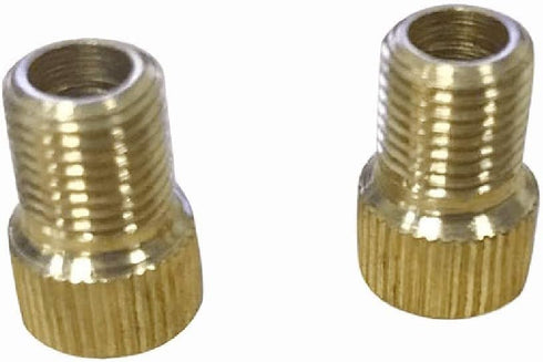2Pcs Gold Presta Valve Adaptors, Convert Presta to Schrader Adapter for Bike, Inflate Tire Using Standard Pump or Air Compressor, One Size?Tires a...