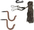 HME Hoist Rope with Hooks (25 FT) - Reliable Sturdy Adjustable Easy-to-Install Combo Pack for Lifting Hunting Gear...
