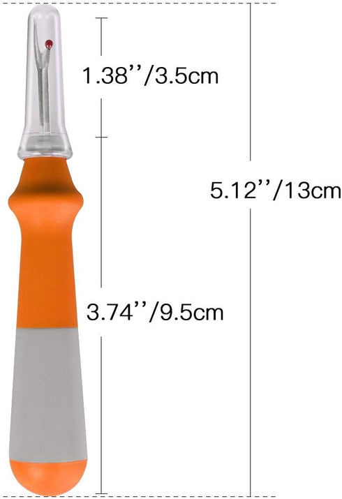 Lhedon Seam Ripper 3 PCS, Seam Rippers for Sewing, Ergonomic Grip, Colorful Large Thread Stitch Remover Tool Handy Stitch Rippers for Sewing Craft...