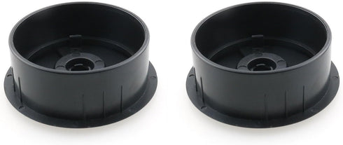 2PCS 60mm Black Plastic Cover Desk Wire Cord Cable Grommets Hole Cover Office PC Desk Cable Cord Organizer...