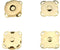 Hahiyo 19.1mm Length Magnetic Buttons Close Effortlessly Strong Bond Manageable Apart Easy Glue Sew-On Fastener Snap Clasps Gold 12 Pieces for Clo...