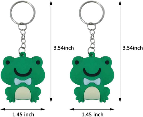 20 Pack Frog Keychains Decorations for Back to the 80s Party, Frog Themed Party Favors, Birthday Party Bag Fillers, Birthday Gifts...