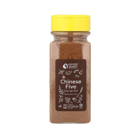 USimplySeason Chinese Five Spice (4.8 oz) - Diverse Asian Flavor Profile for Culinary Delights, Ideal for Marinades, Rubs, Baking - No-Salt, Vegan...