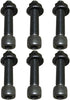 6pcs 1/4-28 x 1.25 Racing Wheel Stud Bolt Serrated Hex Flange Nut for Racing Go Kart...