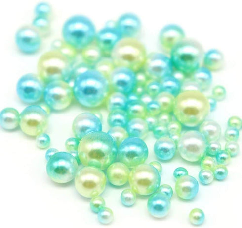 Beads 1140pcs Mix Rainbow Gradient Color Round 4 6 8 10mm Imitation Pearl No Holes for DIY Handmade Jewelry Making Craft...