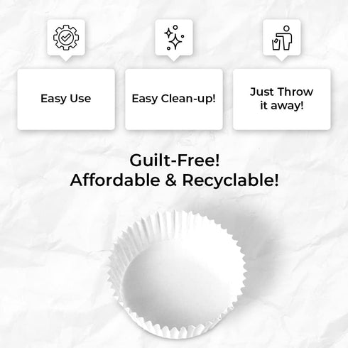 FattyBee 200 Pcs Pets White Disposable Feeding Bowls Liner, Disposable Pet Bowls, Small Paper Bowls/Liners, Paper Liner for Small Cat Bowl, Cat Di...