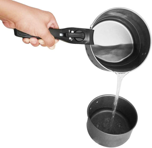 Universal Pot Handle Anti Scalding Removable Saucepan Handle, 19x4cm (Black)...