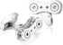 HONEY BEAR Cufflinks for Men Silver Bicycle Bike Chain for Wedding Business Gift...