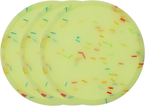3pcs Silicone Luminous Bar Coaster Modern Cup Drink Mat Plate Creative Rug Mug Pad for Outdoor Table Cold Hot Drink Coffee Tea Kitchen Decor House...