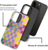 SEized Case Compatible with for iPhone 13 Pro,Happy Colorful Checkerboard Phone Case for Girl Women Boy Men,Durable Protection Case for iPhone 13 ...