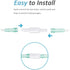 5PCS Oxygen Tubing Swivel Connector Supply for Home Oxygen, 360 Degree Swivel, Avoid Tube Tangles, Oxygen Concentrator Accessories...