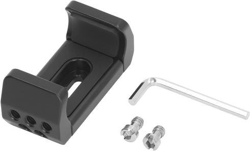 Aluminum Power Bank Holder, 53-80mm Width Range, 1/4in Screw Hole, Mount Clamp for Camera with Nonslip Protection......