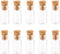 lasenersm 10Pcs/1ML Empty Sample Glass Bottles Jars Vials Case Container with Cork Stoppers for Message Weddings Wish Jewelry Party Favors,Transpa...