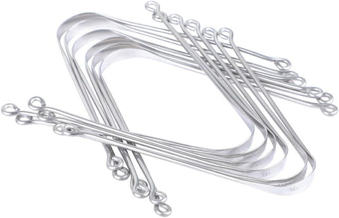 HealthAndYoga™ SteloSwipe Lite Stainless Steel Tongue Cleaners - Disposable Metal Tongue Scrapers Bulk Pack (Pack of 12) - Oral Hygiene Scraper- P...