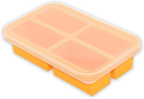 Bangp 1-Cup Silicone Freezing Tray with Lid,Silicone Soup Freezer Molds,Silicone Freezer Container,Silicone Molds for Soup and Food Storage - Make...