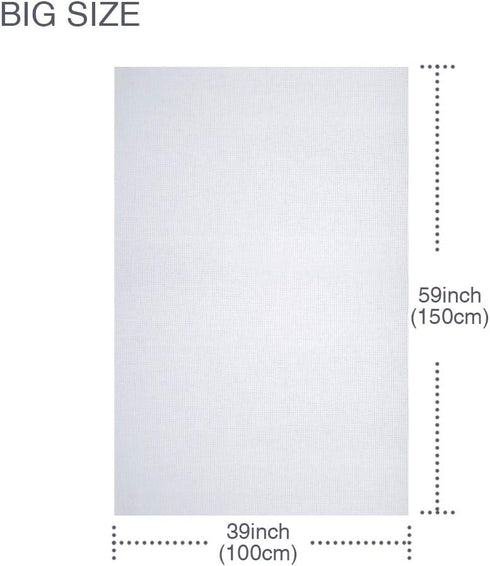 Caydo 60 by 39-Inch 18 Count Classic Reserve Aida Cloth Big Size White Cross Stitch Cloth Fabric...