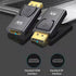 2Pcs DisplayPort to HDMI Adapter Converter Display Port Male DP to HDMI Female HD TV Cable Adapter Video Audio for PC TV Zuya-05 0...