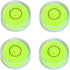 4Pcs Small Circular Bubble Levels with Double Sided Adhesive Bottom Mini Little Stick-on Bubble Spirit Level Measuring Layout Tools Levels (25x10m...