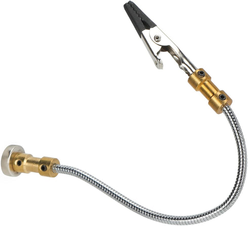 Walfront Single Arms Soldering Helping Hands with Magnetic Base Adjustable Welding Third Hand Tool for Electronics Repair Assembly Duplex Workshop...