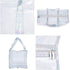 Clear Tote Bag Transparent Bag Stadium Approved Travel Gym See Through Toiletry Bag for Women...