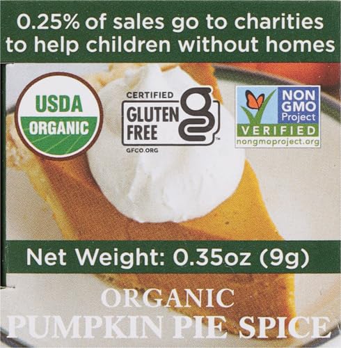 Spicely Organic Seasoning Pumpkin Pie Spice (0.35 OZ ecoBox)...