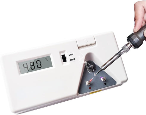 191 Soldering Temperature Tester Electrical Soldering Iron Tip Thermometer Sensor Line Digital Display Tool...