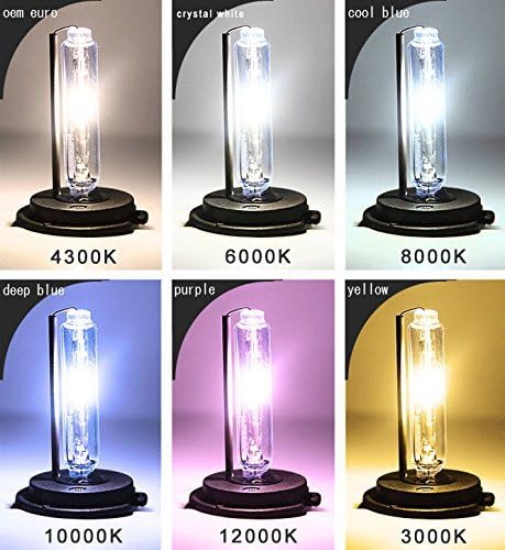 D1S D1R HID Bulbs 35W Super Bright Factory Xenon Headlight Bulb 66140 Direct Plug-N-Play Replacement, 8000K Ice Blue, Pack of 2...