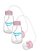iFeed 4 Ounce Self Feeding Baby Bottle with Tube - Handless Anti-Colic Nursing System, Pink - 2-Pack...
