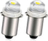 Ruiandsion 2pcs P13.5S LED Bulb 3-18V COB 0.5W 3V 4.5V 6V 9V 18V Upgrade for Flashlight Torch Work Lights,White...