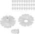30 Set Hummingbird Feeders Replacement Flowers, Greener Hummingbird Feeder Replacement Parts with Stable Structure Durable Materia for Outdoors (2...