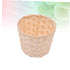 SAFIGLE Bamboo Desk Paper Wastebasket Straw Basket Weaving Organizer Bamboo Storage Basket Rattan Trash Can Pantry Wicker Baskets Wicker Storage S...