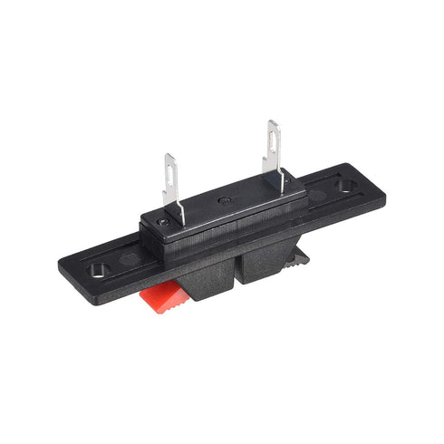 uxcell 2 Ways Spring Speaker Terminal Clip Push Release Connector Audio Cable Terminals Strip Block Black Red WP2-35 5Pcs...