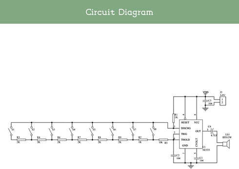 EI Electronic Eight notes electronic piano fun soldering electronic kits soldering practice Kits soldering kit for electronics soldering beginner ...