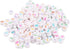 300pcs White Acrylic Number Beads 7x4mm Mixed Number Beads Acrylic Plastic Round Shape Loose Beads (White & Color)...