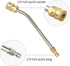Pressure Washer Gutter Cleaner Attachment, 7 Inch Power Washer Extension Wand, 30 Degree Curved Rod, 1/4 Inch Quick Connect...