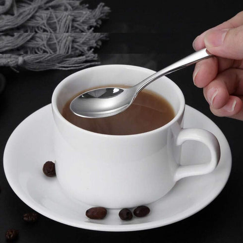 Demitasse Espresso Spoons, Mini Coffee Spoon, 4.7 Inches Stainless Steel Small Spoons for Dessert, Set of 6...