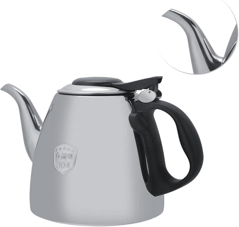1.2l 1.5L Stovetop Teapot Stainl Steel Stove top Teapot Tea Coffee Pot Kettle Heat Resist Handle(1.5L)...
