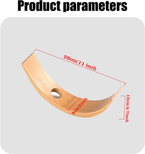 Bamboo Wine Rack, Single Wine Bottle Holder for Countertop, Unique Self Balancing Wine Holder for Wine Bottle Display Storage, Wine Organizer Shel...