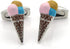 Ice Cream Cone with Three Ball Cufflinks...