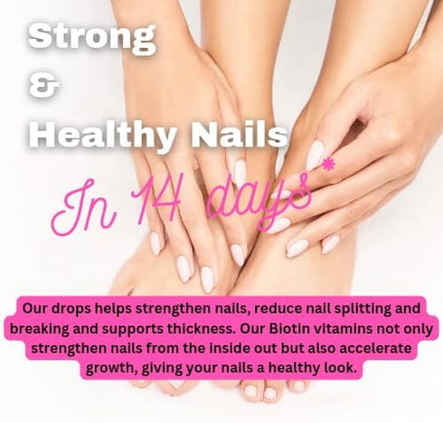 Liquid Collagen - Hyaluronic Acid, Biotin -Skin Hydration, Hair Growth, Nail Strength - Anti-Aging Beauty Serum Supplement - Drop form...