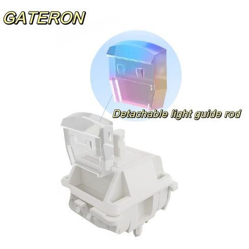 Gateron Smoothie Keyboard Switches,Creamy 5-Pin Switches,Factory Pre-lubed Switches,40gf White Switches Keyboards,Compatible with RGB LED,Suitable...