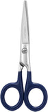 Small Sharp Embroidery Scissors - 5" Precision Tiny Stainless Steel Detail Needlework Shears for Sewing Trimming Fabric Thread Yarn, Comfort Blue ...