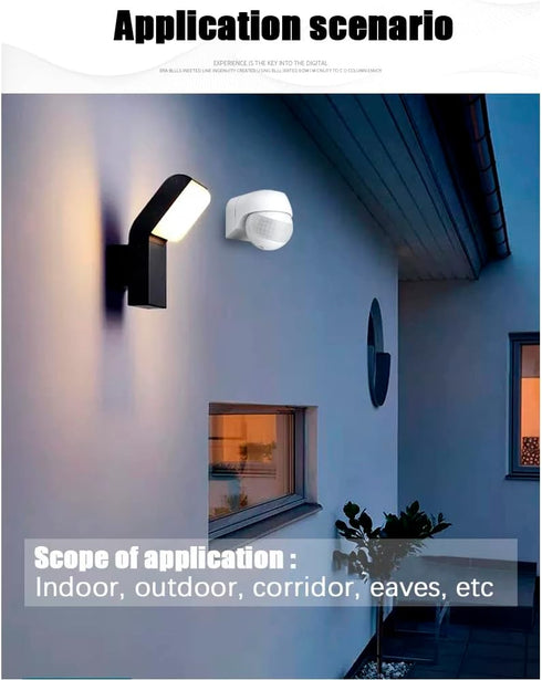 PIR Motion Sensor Light Switch, High Sensitive Wall Switch for Indoor&Outdoor Use, 39Ft Detection Distance 800W (100-240V AC) (1)......