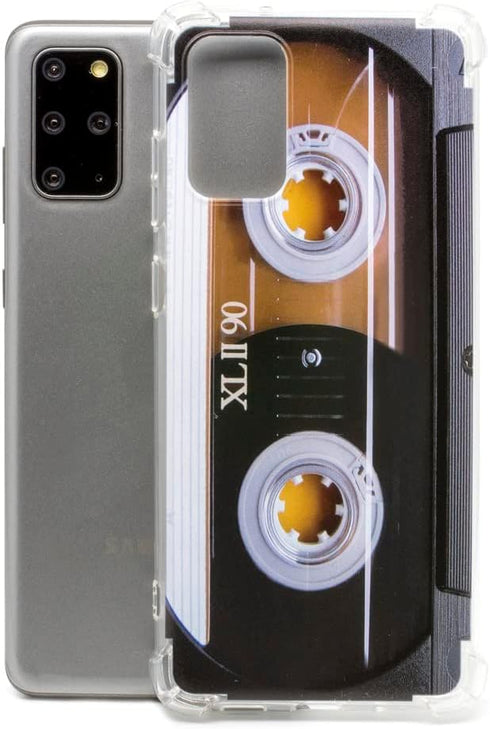 FAteam Case for Galaxy S20 Plus with Reinforced Corners TPU Soft Bumper Retro Music Cassette Tape Case Compatible with Samsung Galaxy S20 Plus...