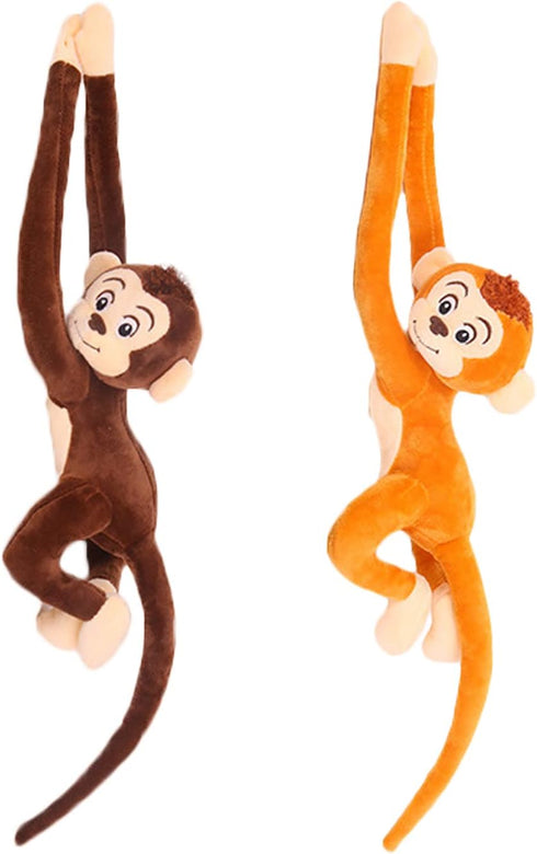 2PCS Hanging Monkey Stuffed Animals Plush Cute Monkey Toy for Kids Adults, 27.6"...